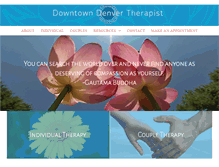 Tablet Screenshot of downtowndenvertherapist.com